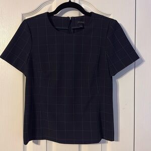 Ann Taylor Windowpane Shirt, size 0